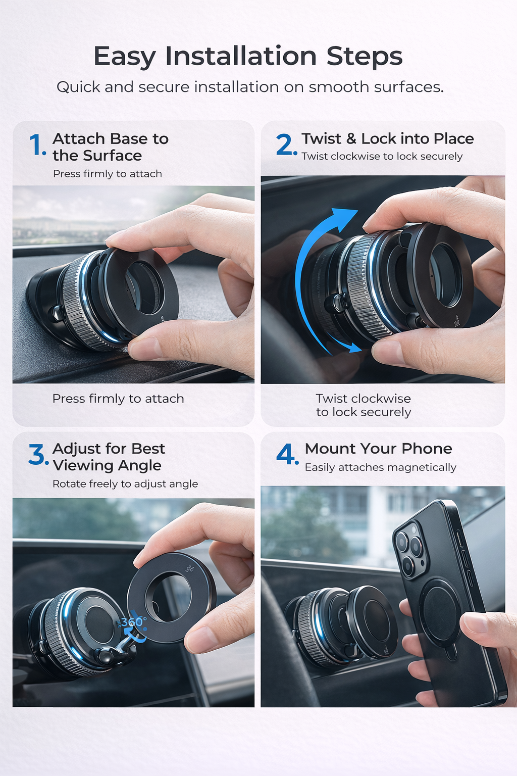 Magnetic Suction Phone Holder